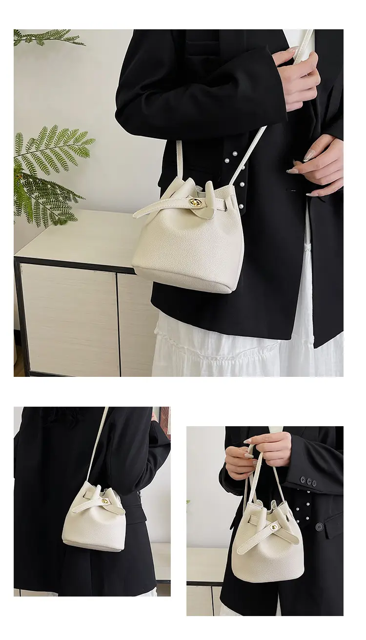 Black K-Style Bucket Bag for Women — feature 10