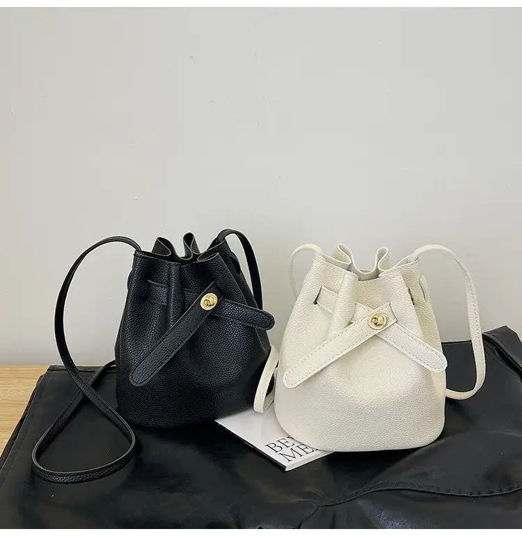 Black K-Style Bucket Bag for Women — feature 15