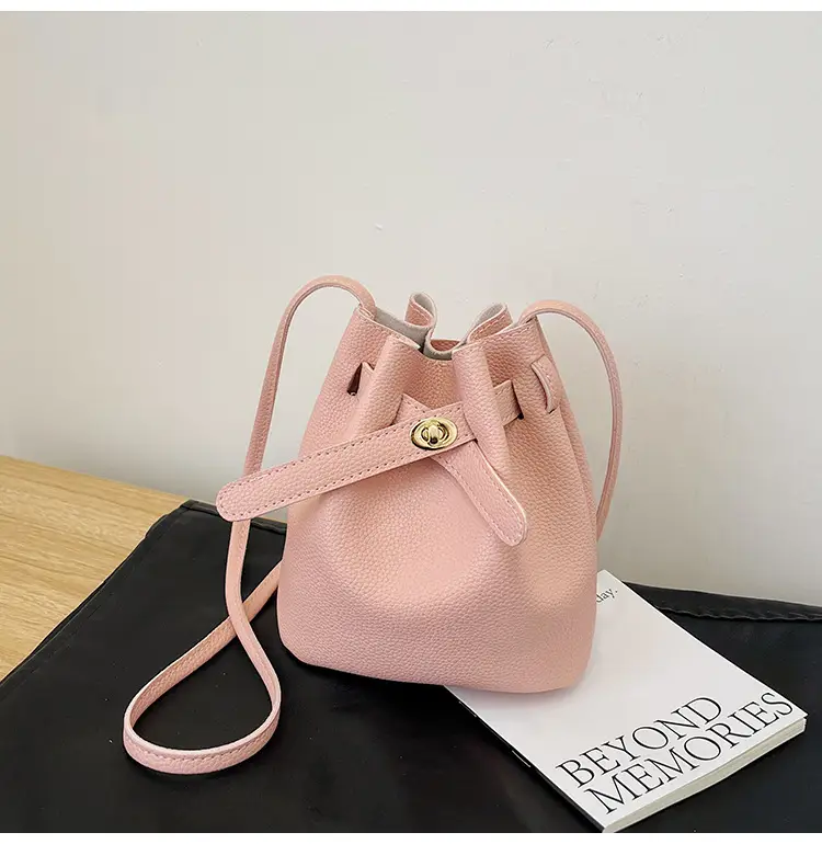 Black K-Style Bucket Bag for Women — feature 16