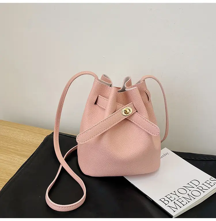 Black K-Style Bucket Bag for Women — feature 17