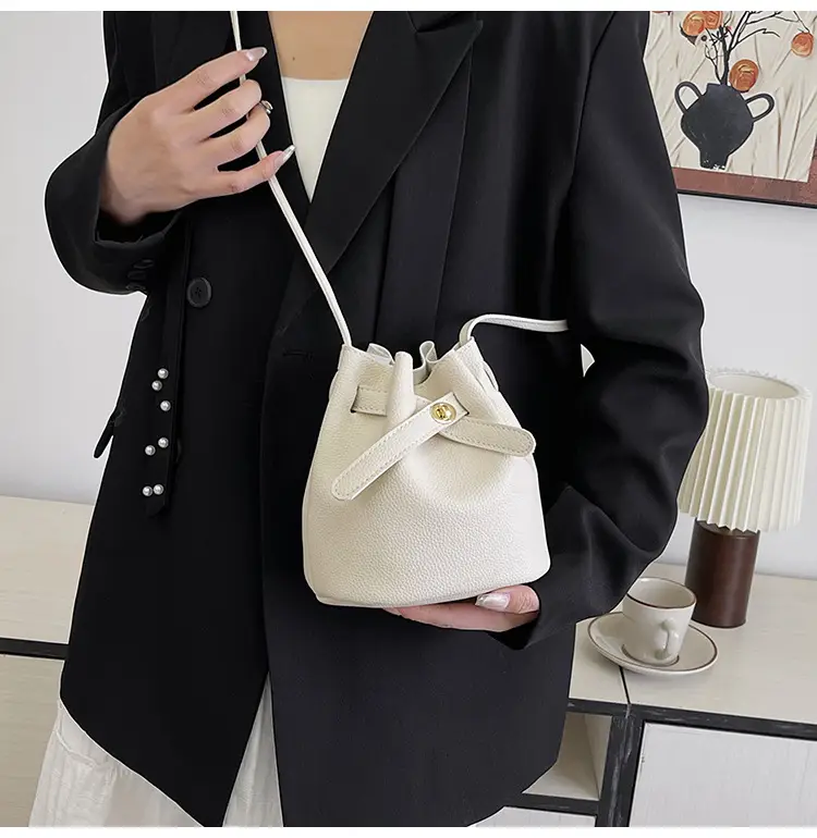 Black K-Style Bucket Bag for Women — feature 25