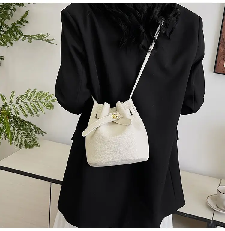 Black K-Style Bucket Bag for Women — feature 26
