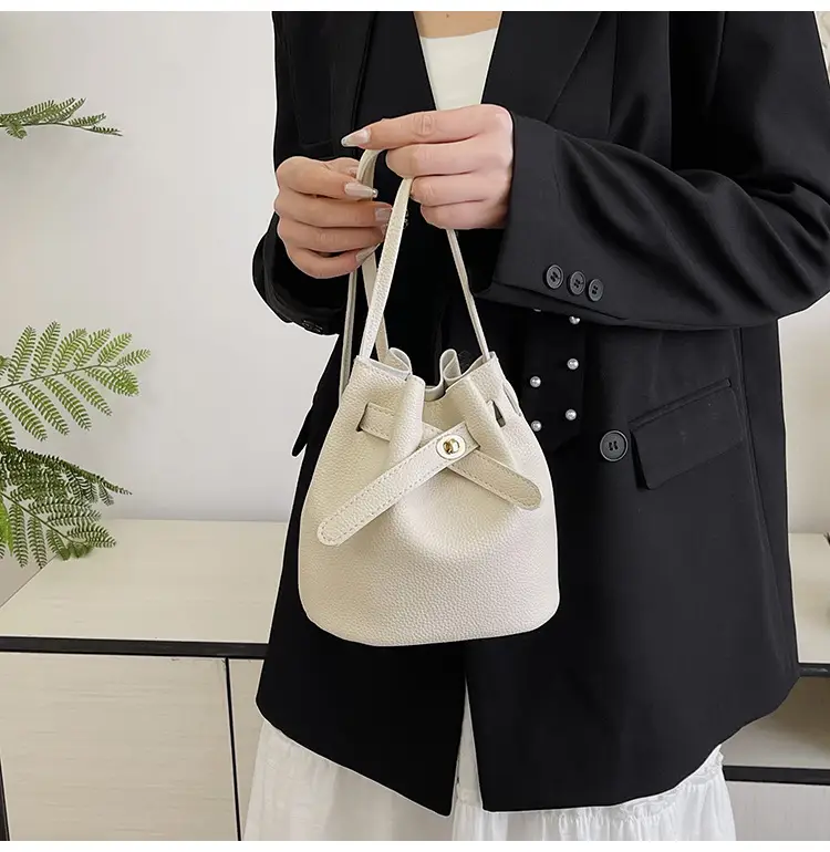Black K-Style Bucket Bag for Women — feature 27