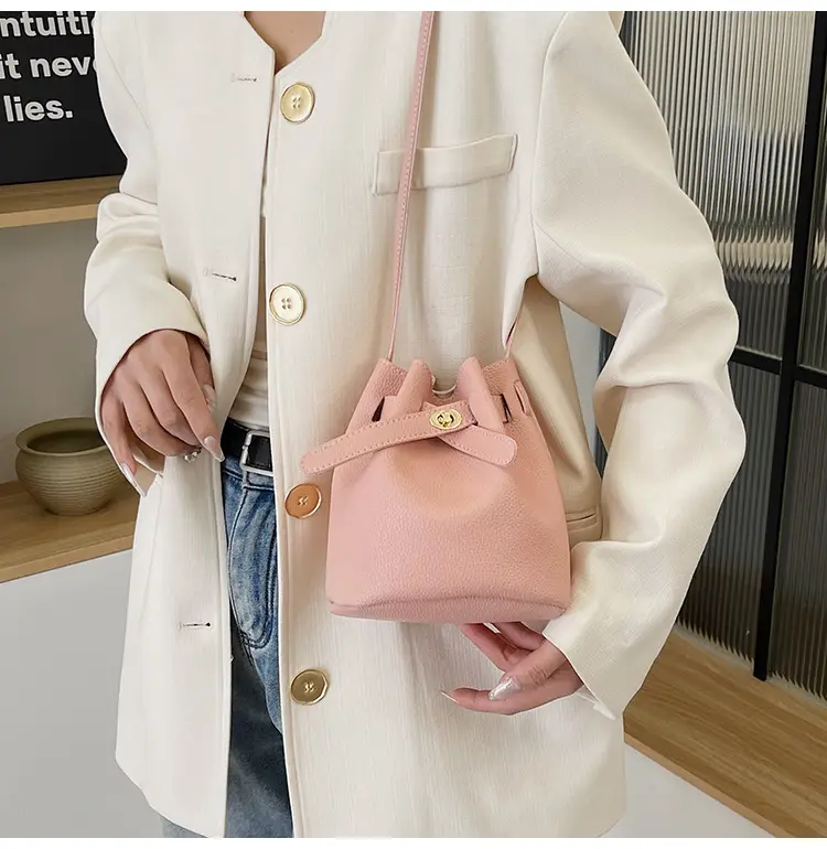 Black K-Style Bucket Bag for Women — feature 28
