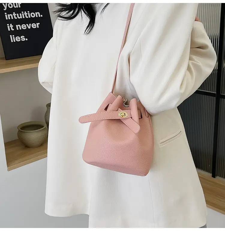 Black K-Style Bucket Bag for Women — feature 29