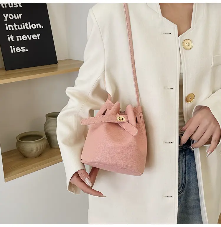 Black K-Style Bucket Bag for Women — feature 30
