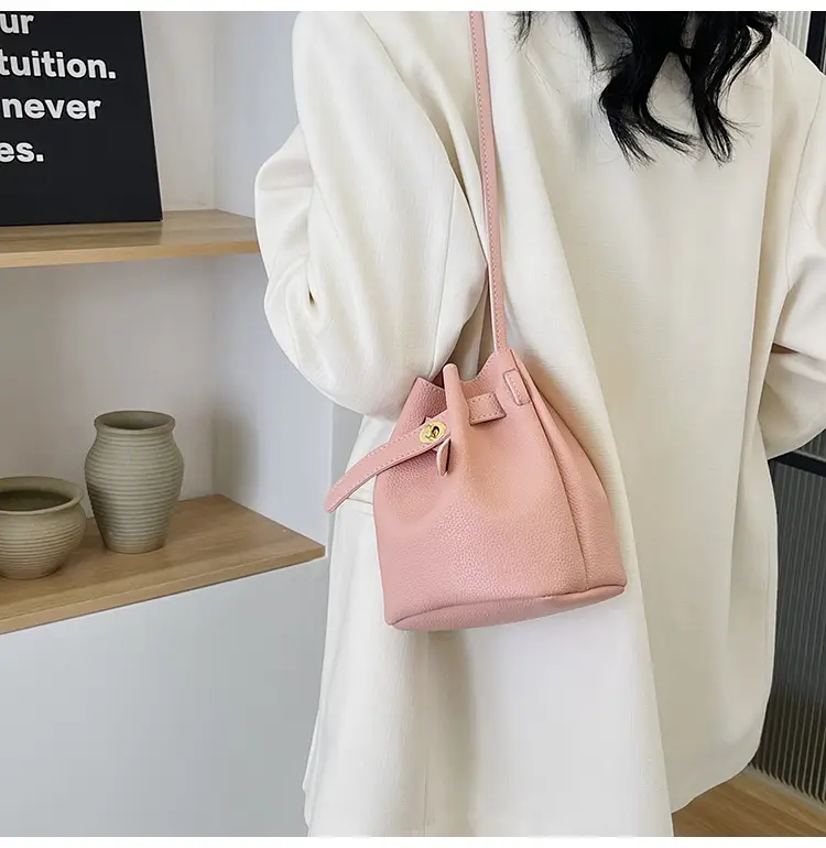 Black K-Style Bucket Bag for Women — feature 31