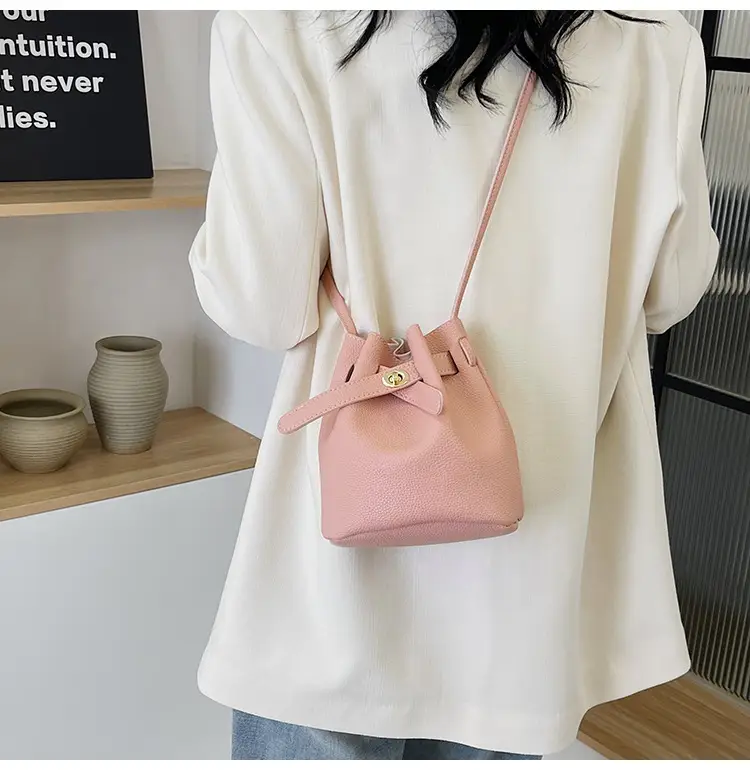 Black K-Style Bucket Bag for Women — feature 32