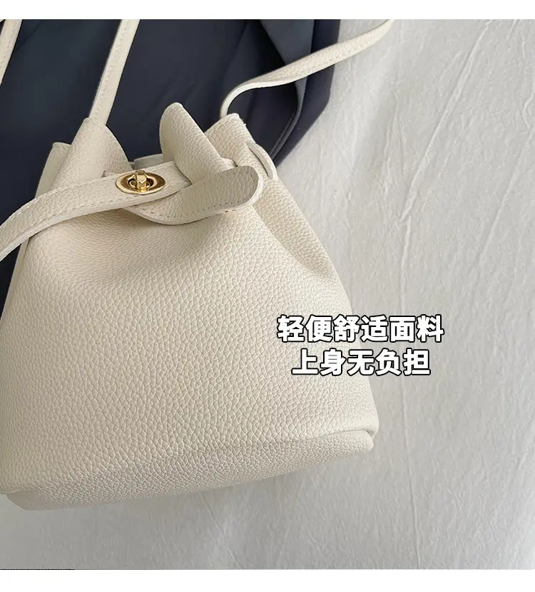 Black K-Style Bucket Bag for Women — feature 4
