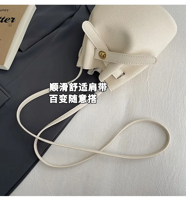 Black K-Style Bucket Bag for Women — feature 5