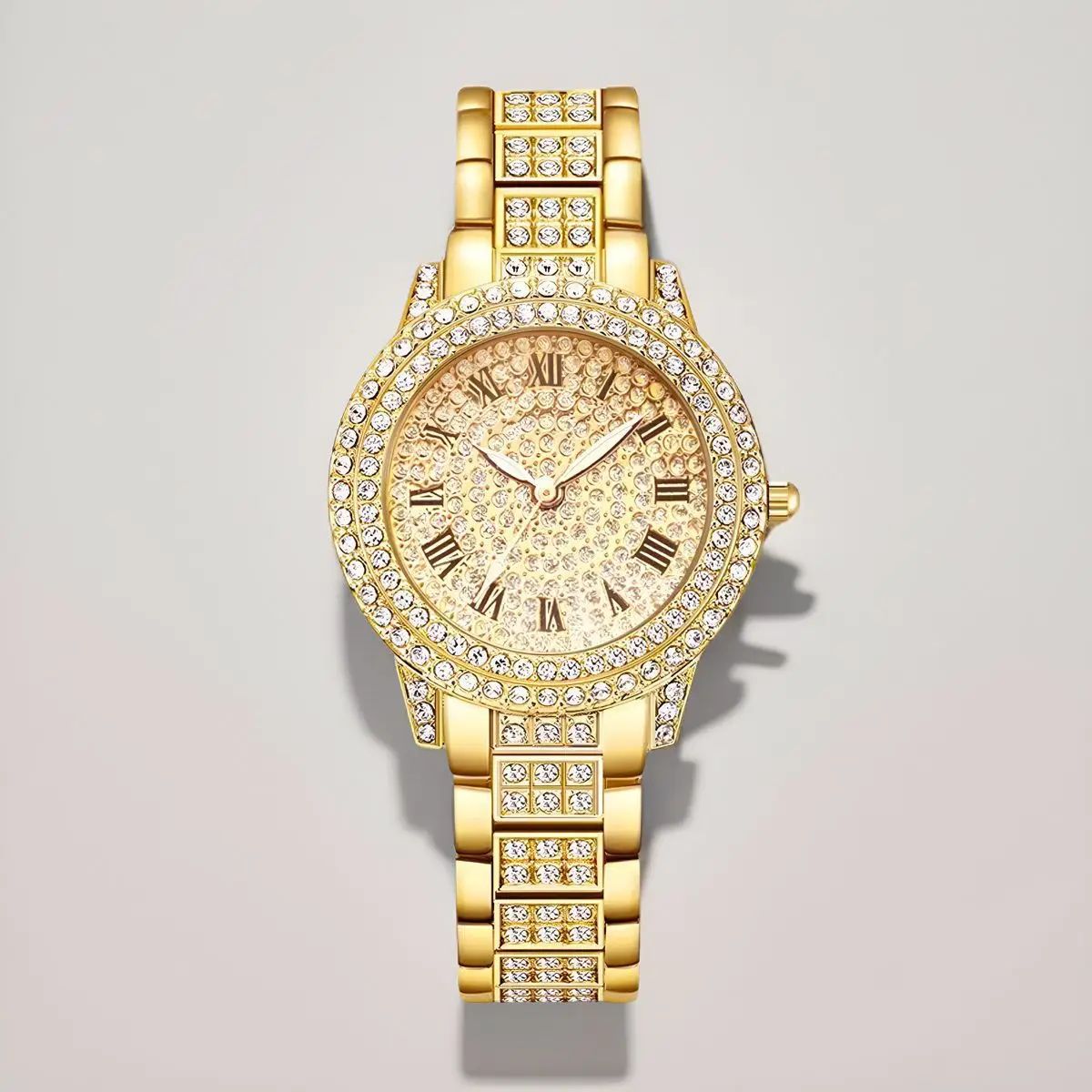 Women's Full Diamond Steel Band Quartz Watch