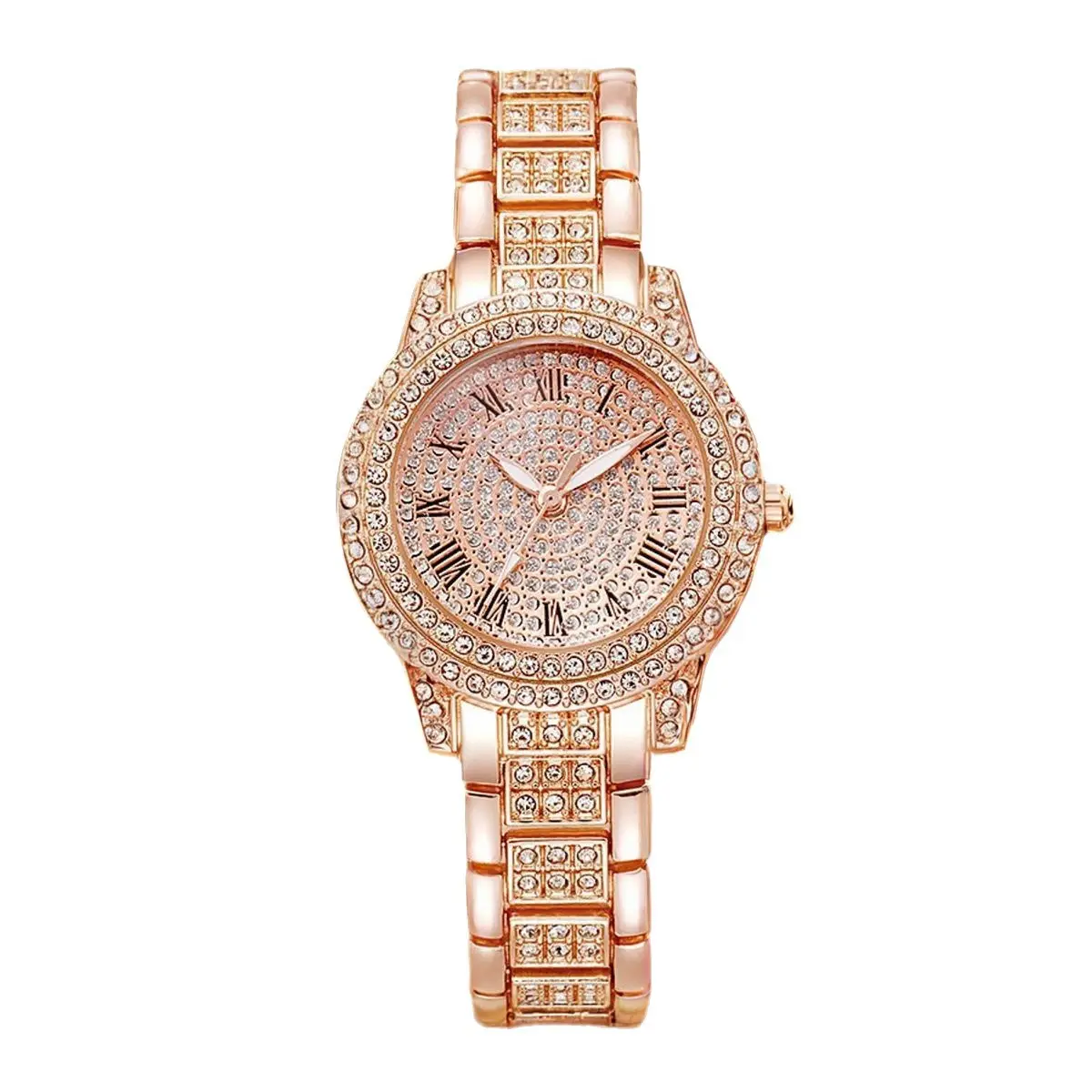 Women's Full Diamond Steel Band Quartz Watch