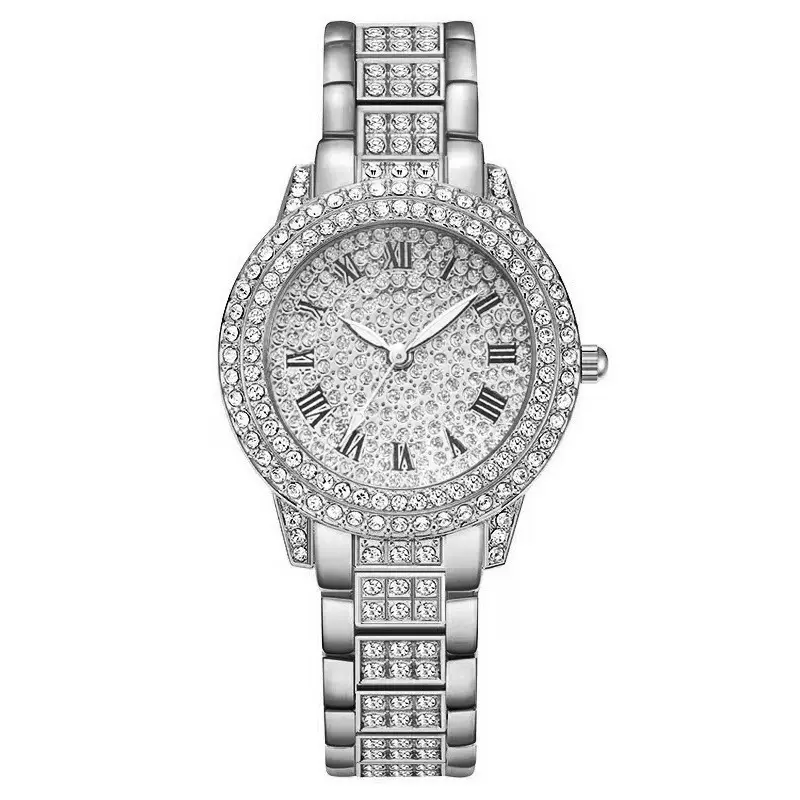 Women's Full Diamond Steel Band Quartz Watch