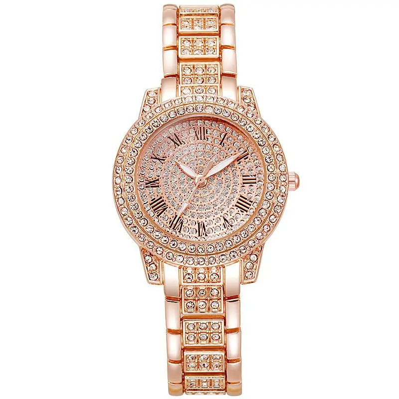 Women's Full Diamond Steel Band Quartz Watch