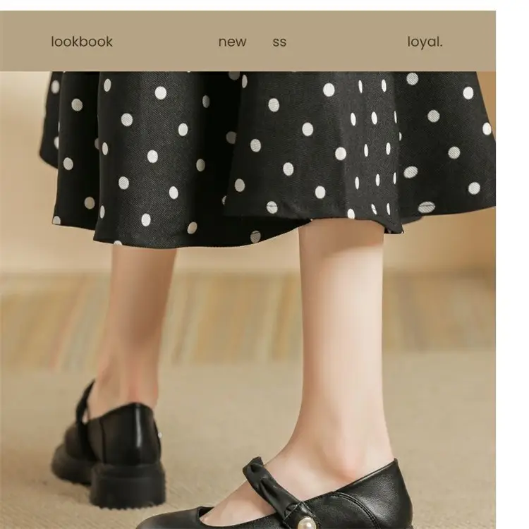 Chanel Style Soft Leather Shoes Women's 2024 New Summer Small Leather Shoes All-match Single Shoes Shallow Mouth Gentle Mary Jane Shoes — feature 15