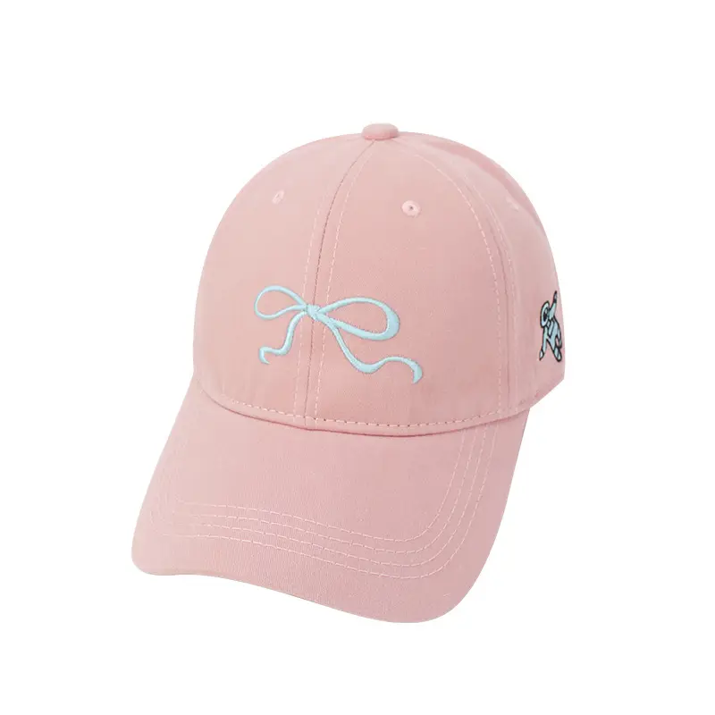 Women's Korean Bow Baseball Cap Large Head Circumference - Image 11
