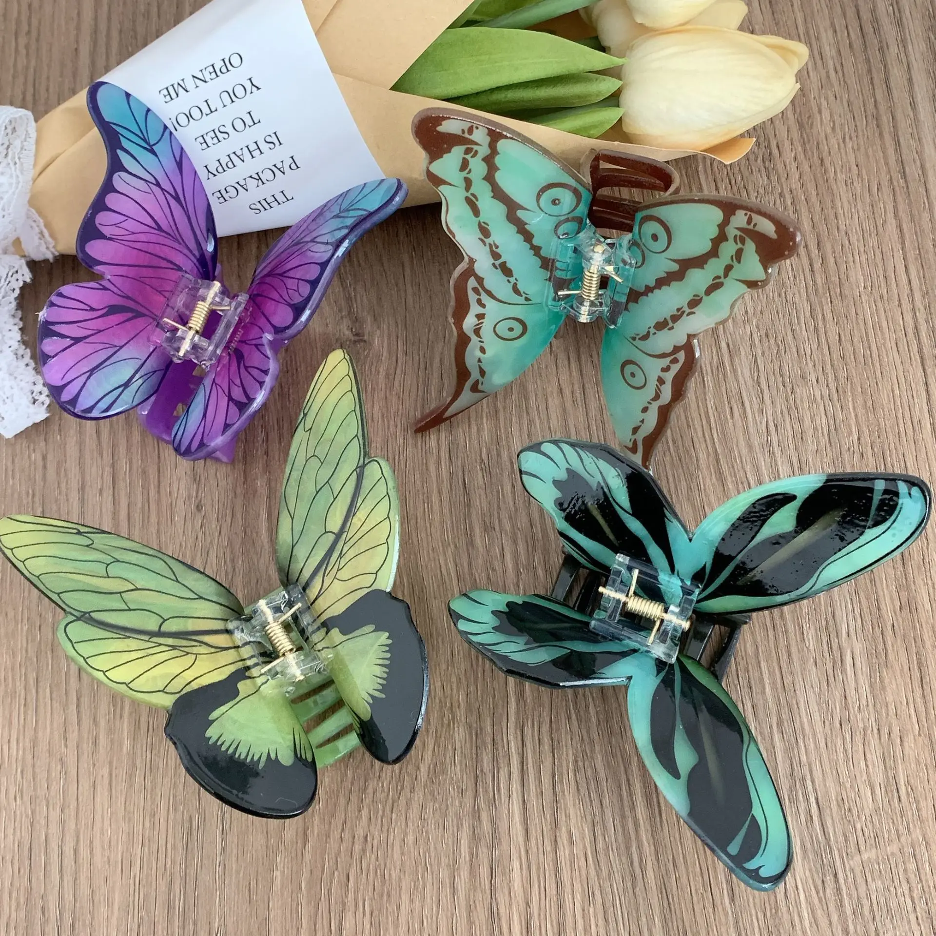 Purple Butterfly Hair Clip for Girls