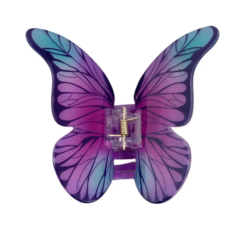 Purple Butterfly Hair Clip for Girls