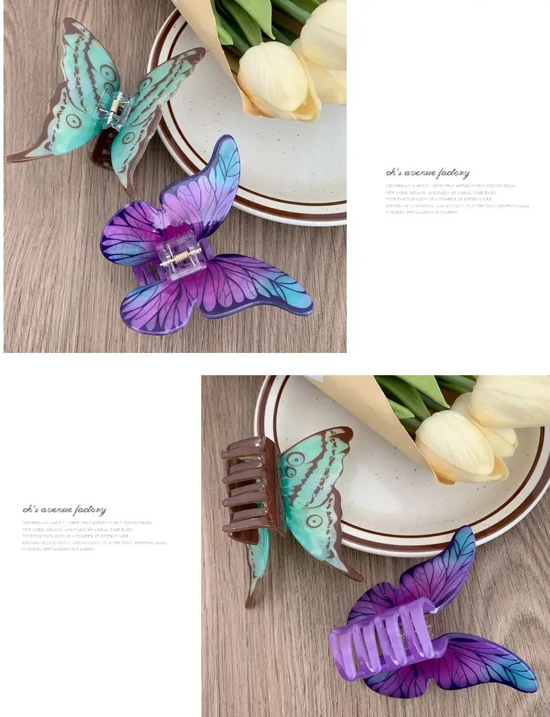 Purple Butterfly Hair Clip for Girls — feature 7