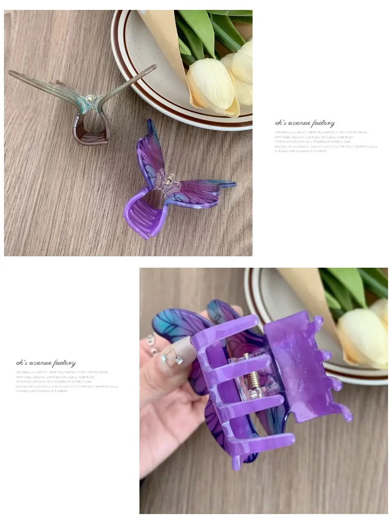Purple Butterfly Hair Clip for Girls — feature 8