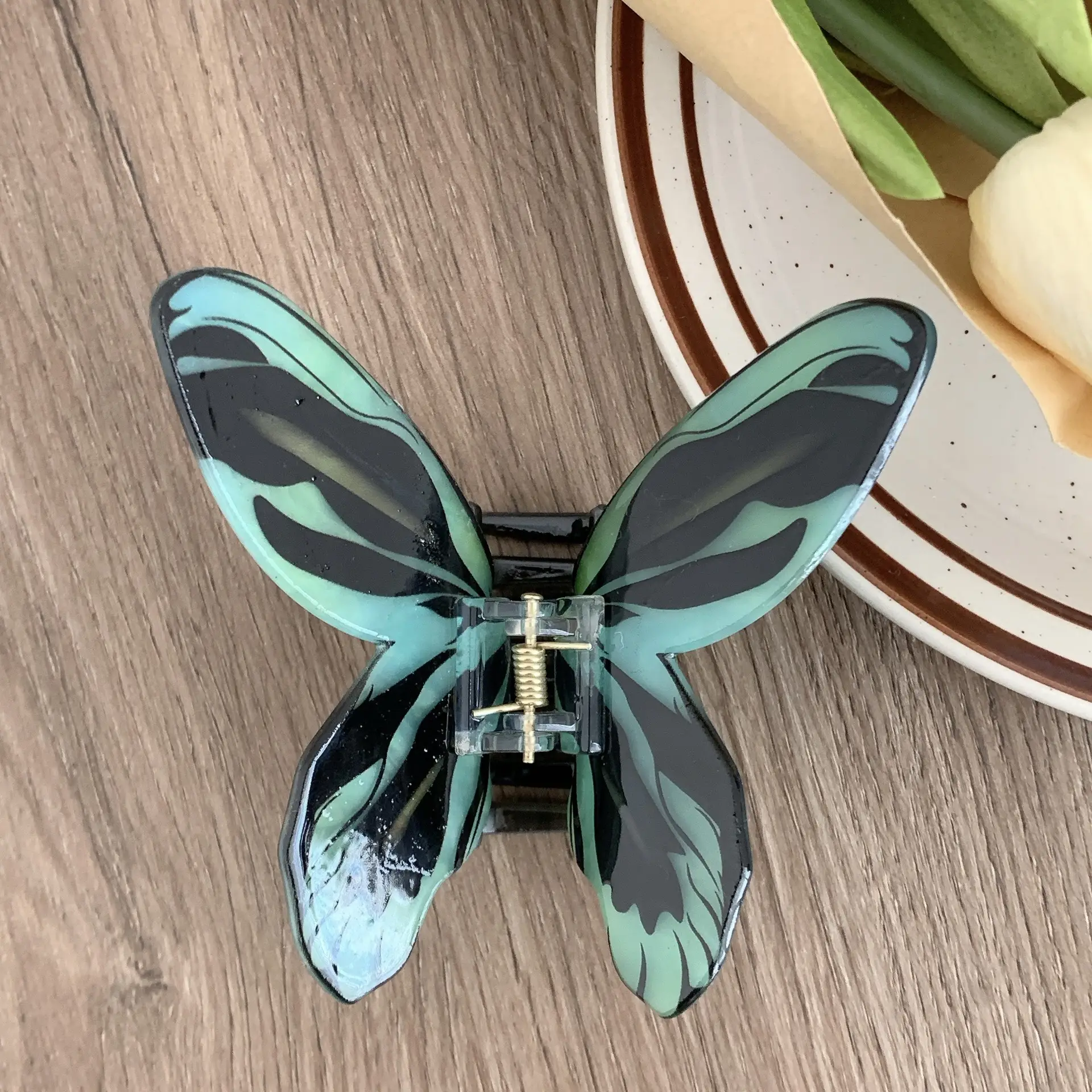 3# blue-green flash butterfly