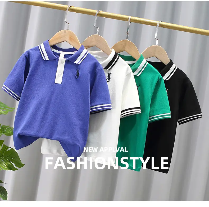Boys Green Polo T-Shirt Short Sleeve 2025 — feature 1