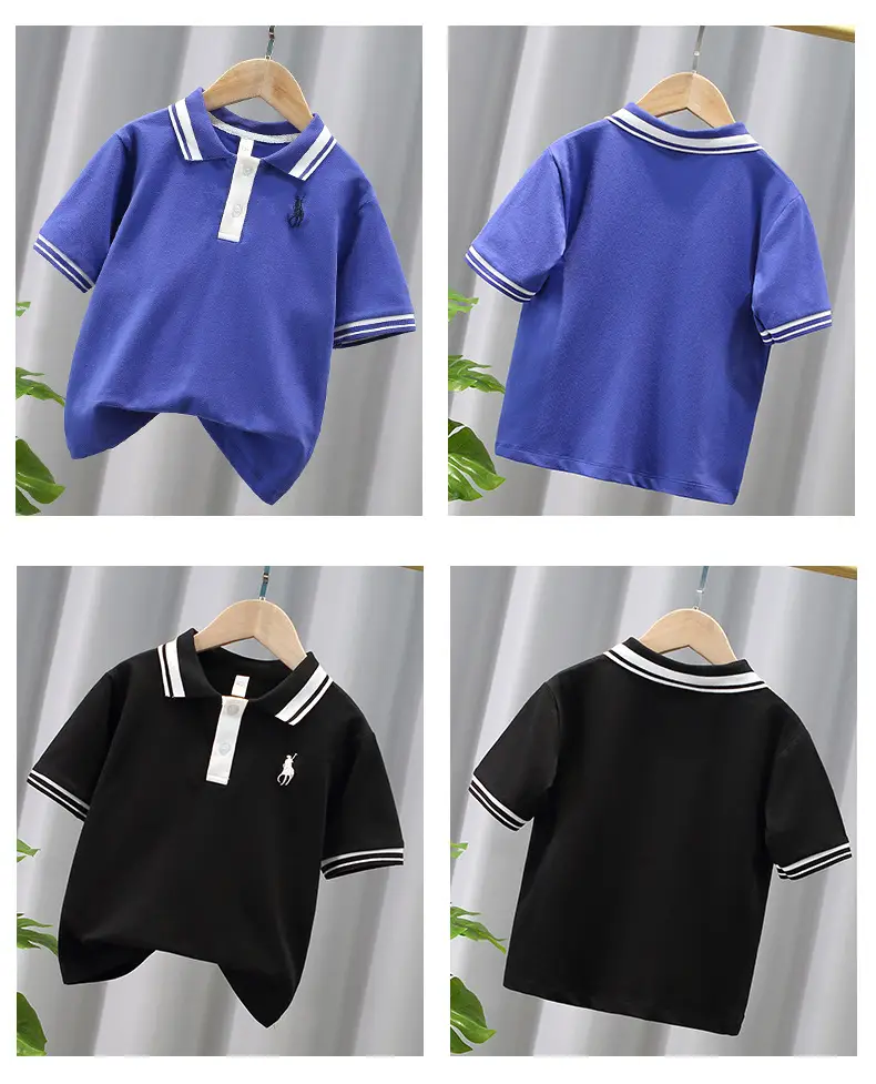 Boys Green Polo T-Shirt Short Sleeve 2025 — feature 3