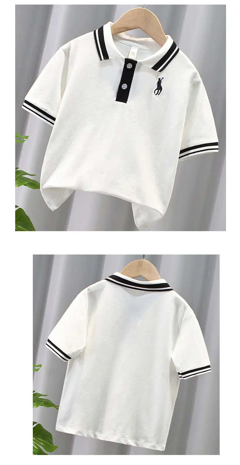 Boys Green Polo T-Shirt Short Sleeve 2025 — feature 4