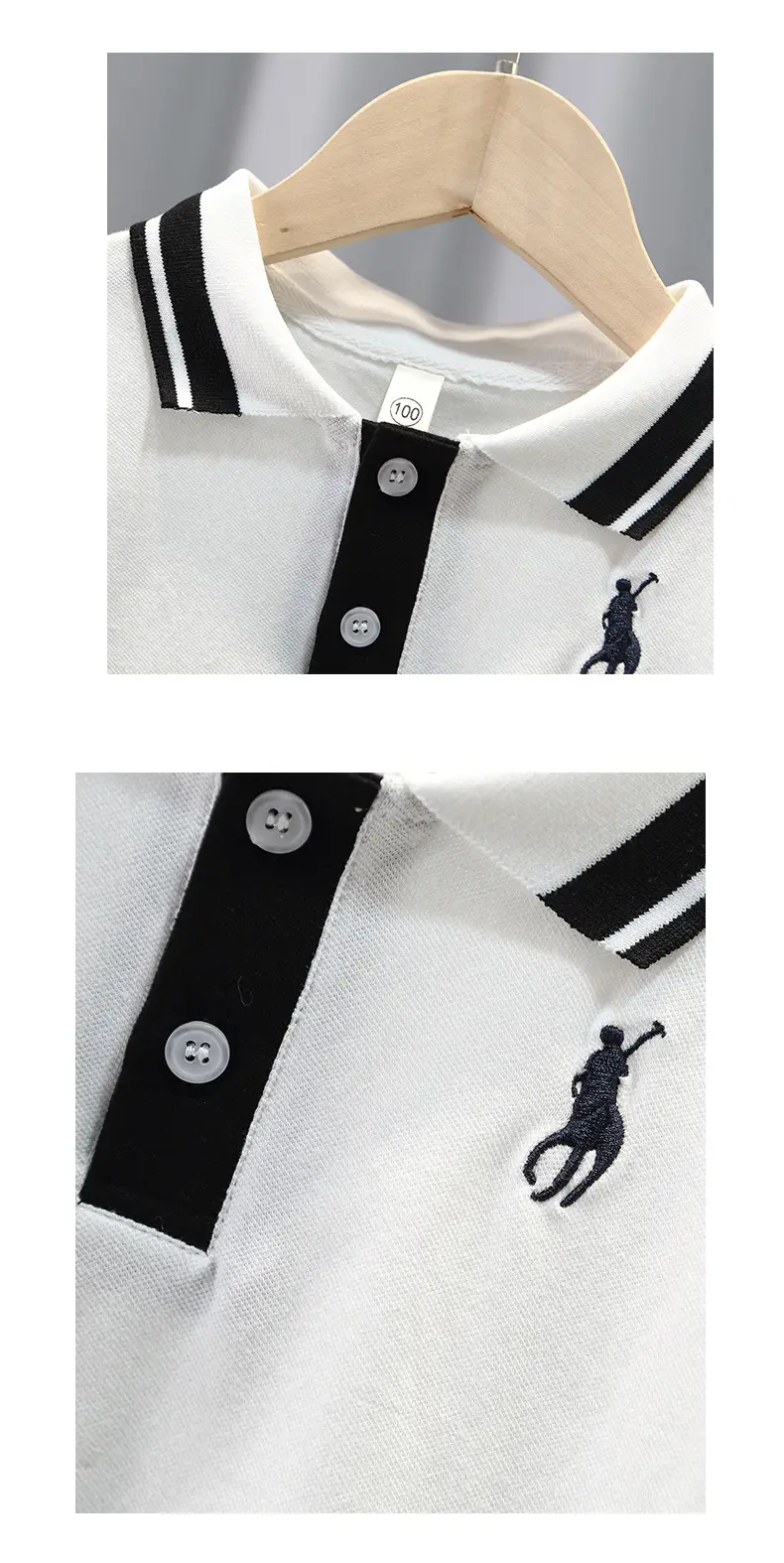 Boys Green Polo T-Shirt Short Sleeve 2025 — feature 5