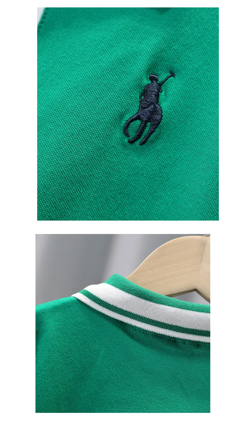 Boys Green Polo T-Shirt Short Sleeve 2025 — feature 9