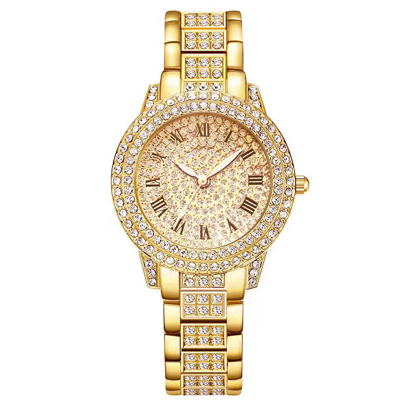5pcs Diamond Watch Set for Women Roman Quartz Bracelet