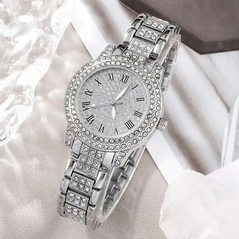 5pcs Diamond Watch Set for Women Roman Quartz Bracelet — feature 4
