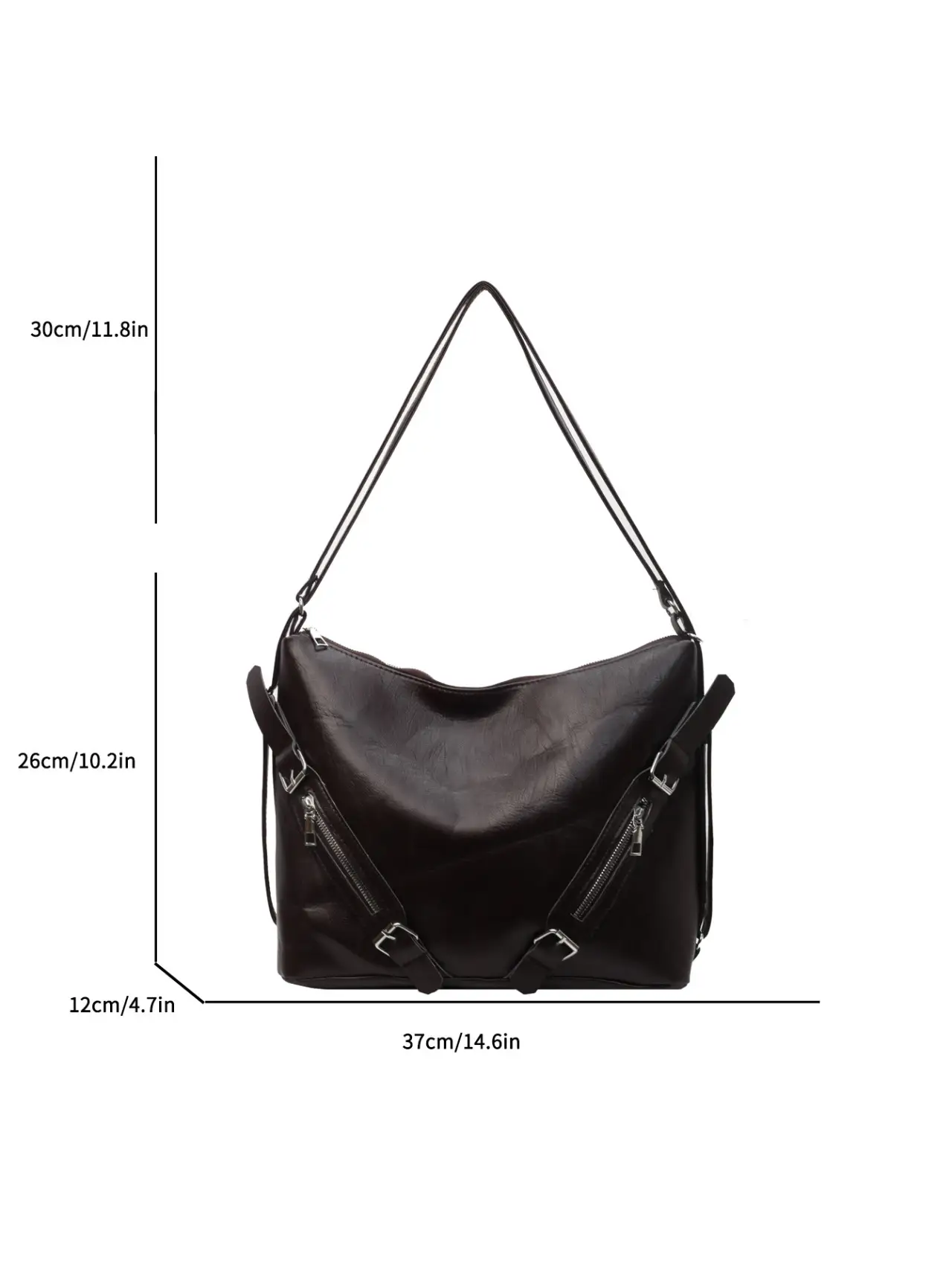 2024 Korean Style Women's Tan Shoulder Bag with Crossbody Strap - Image 8