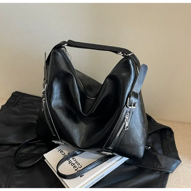 2024 Korean Style Women's Tan Shoulder Bag with Crossbody Strap — feature 24