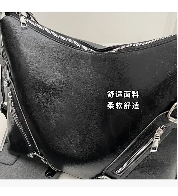2024 Korean Style Women's Tan Shoulder Bag with Crossbody Strap — feature 6