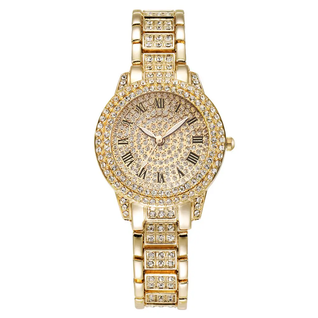 Women's Roman Dial Quartz Watch with Crystal Bracelet — feature 16