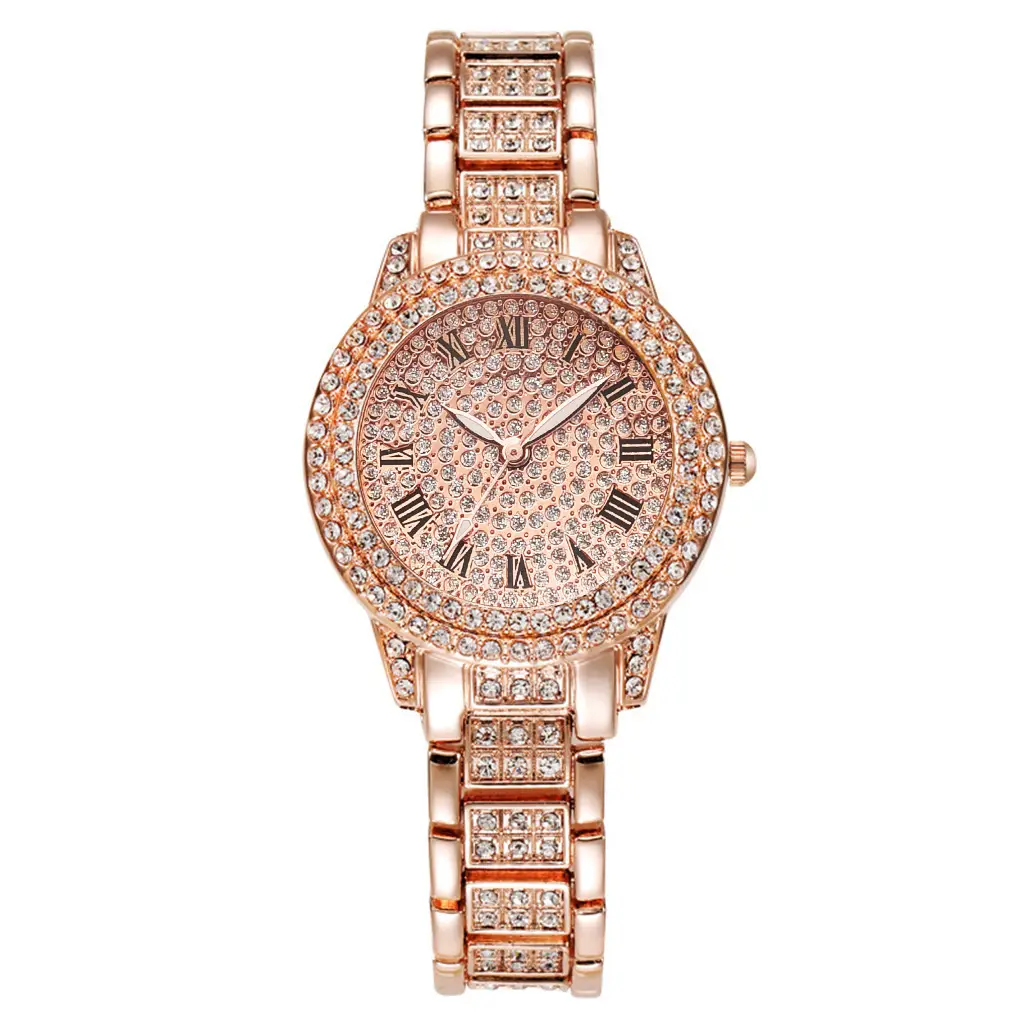 Women's Roman Dial Quartz Watch with Crystal Bracelet — feature 17