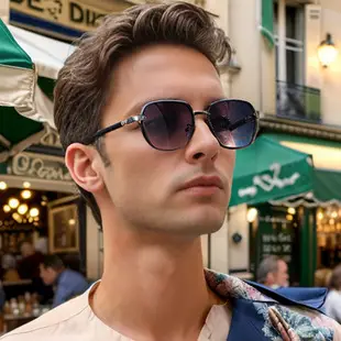 Women Oval Sunglasses Retro Cross Border Sun Protection — feature 3