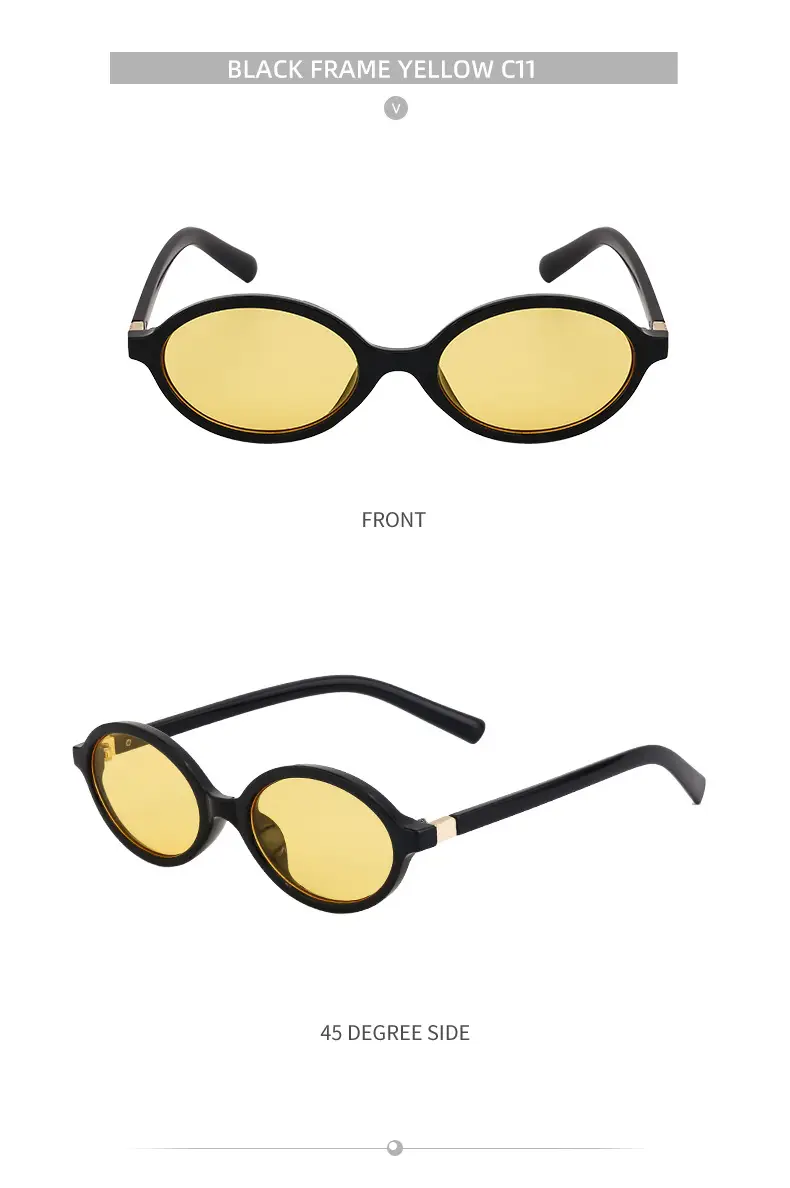 Women Oval Sunglasses Retro Cross Border Sun Protection — feature 33