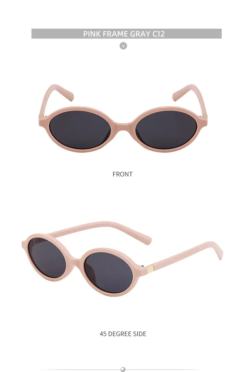 Women Oval Sunglasses Retro Cross Border Sun Protection — feature 34