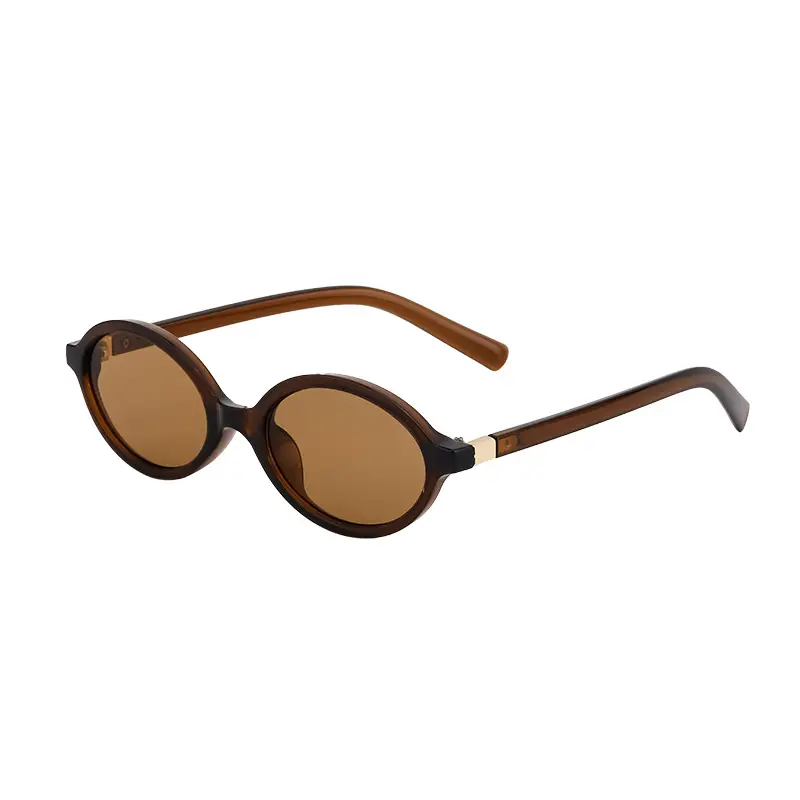 Women Oval Sunglasses Retro Cross Border Sun Protection - Image 2