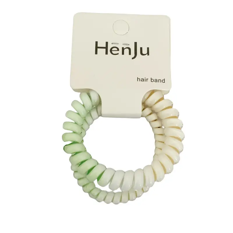 Spring Color Gradient Rubber Hair Rings for Women - Image 9