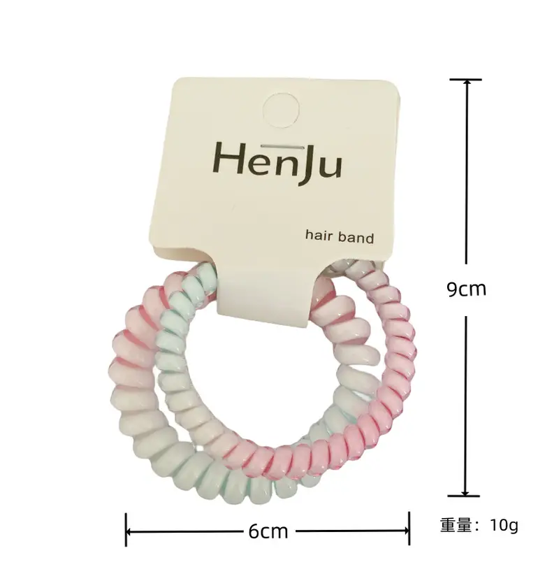 Spring Color Gradient Rubber Hair Rings for Women — feature 5