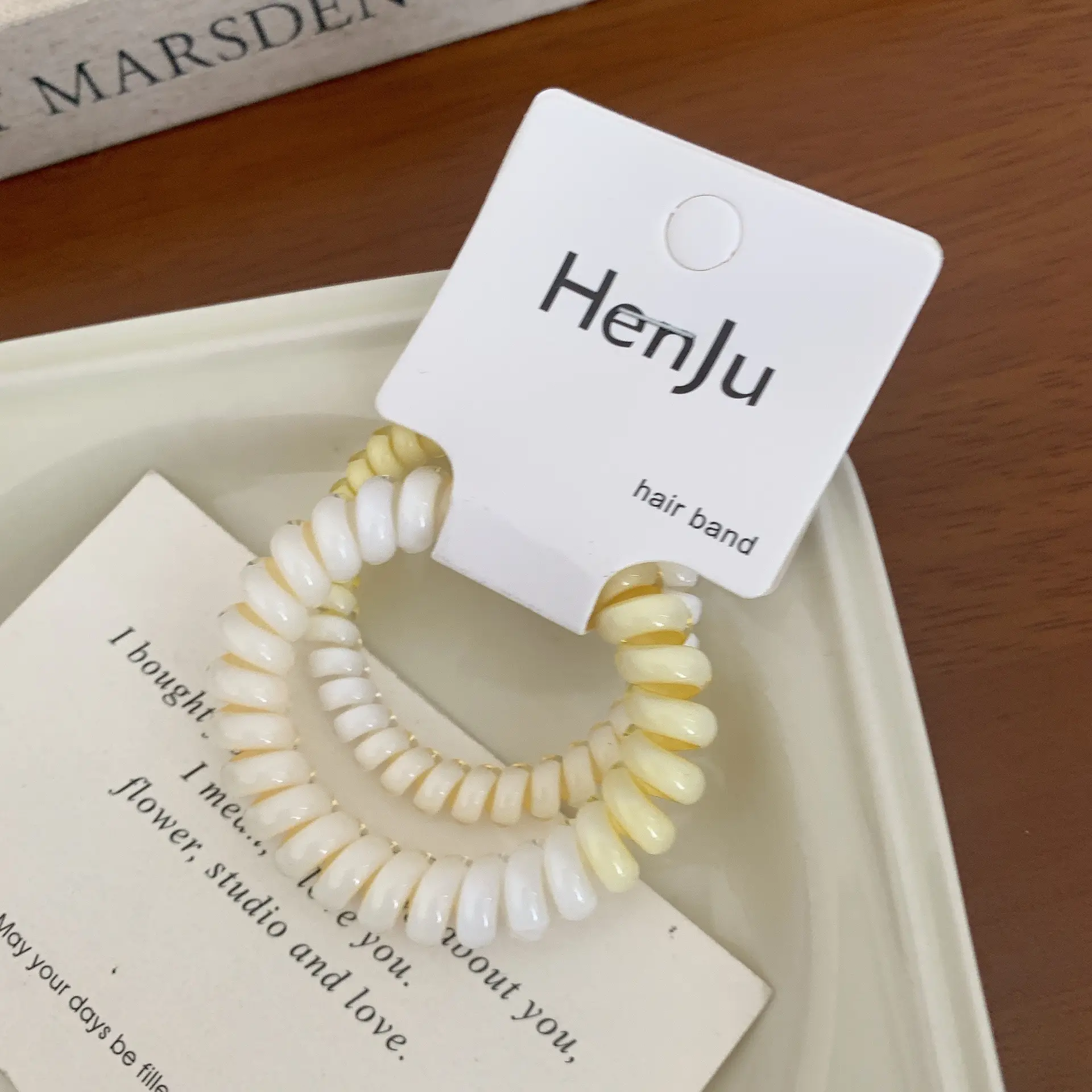 Spring Color Gradient Rubber Hair Rings for Women - Image 2