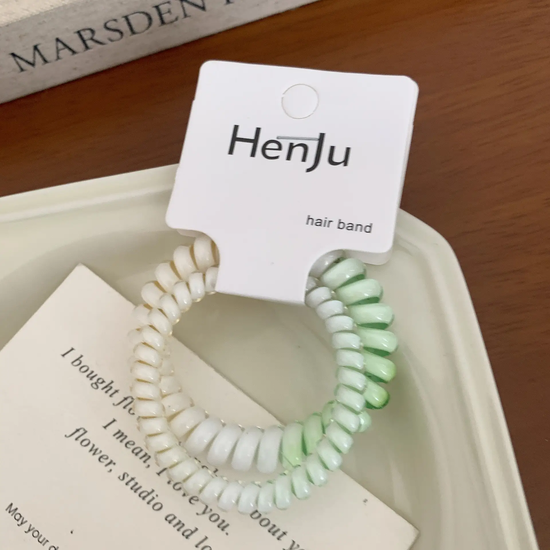 Spring Color Gradient Rubber Hair Rings for Women - Image 3