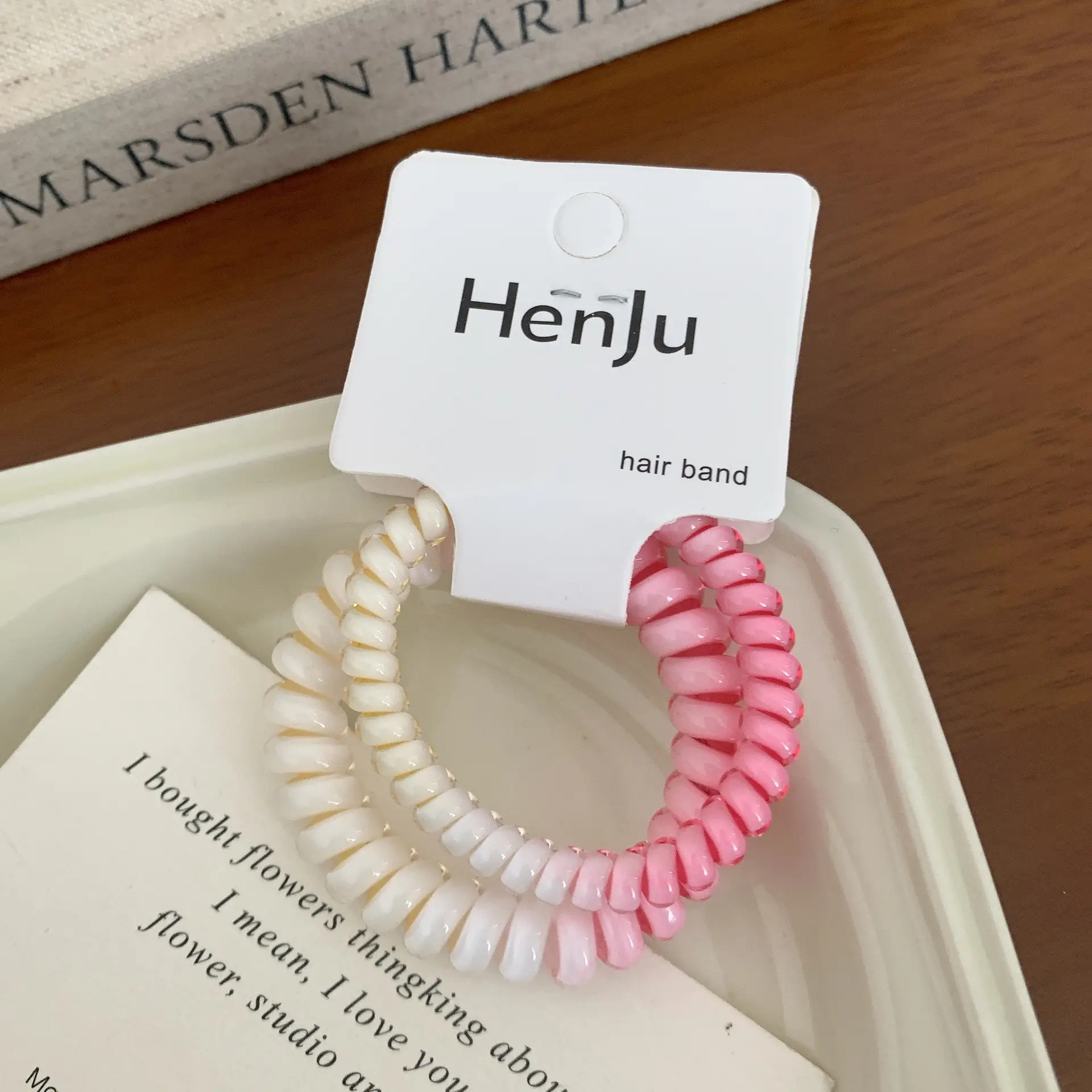 Spring Color Gradient Rubber Hair Rings for Women - Image 4