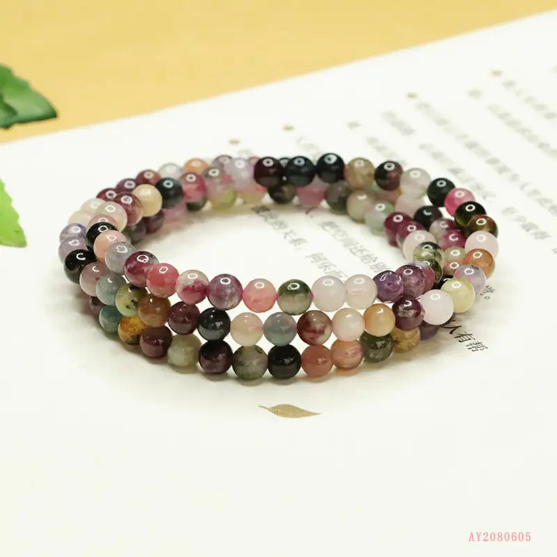 Natural Tourmaline Bracelet Candy Crystal Multi Color - Image 2