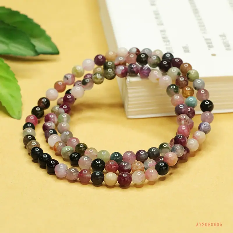 Natural Tourmaline Bracelet Candy Crystal Multi Color - Image 4