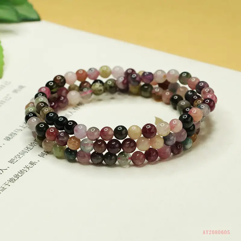 Natural Tourmaline Bracelet Candy Crystal Multi Color — feature 3