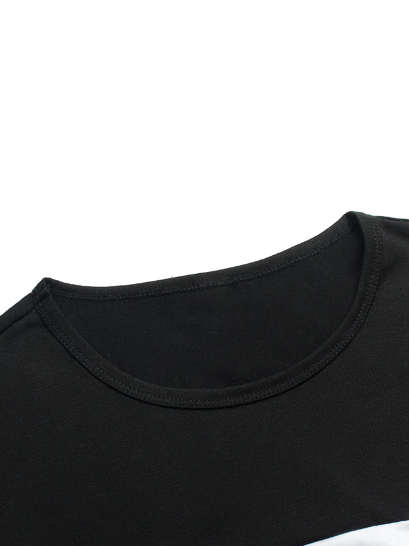 Men's Red Black White Long Sleeve T-Shirt — feature 11